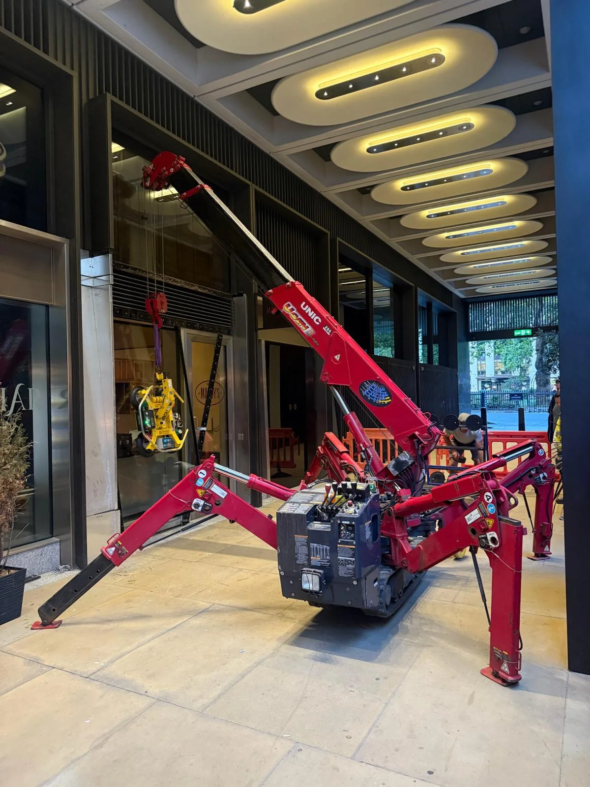 Construction equipment in use on an Offbridge commercial project